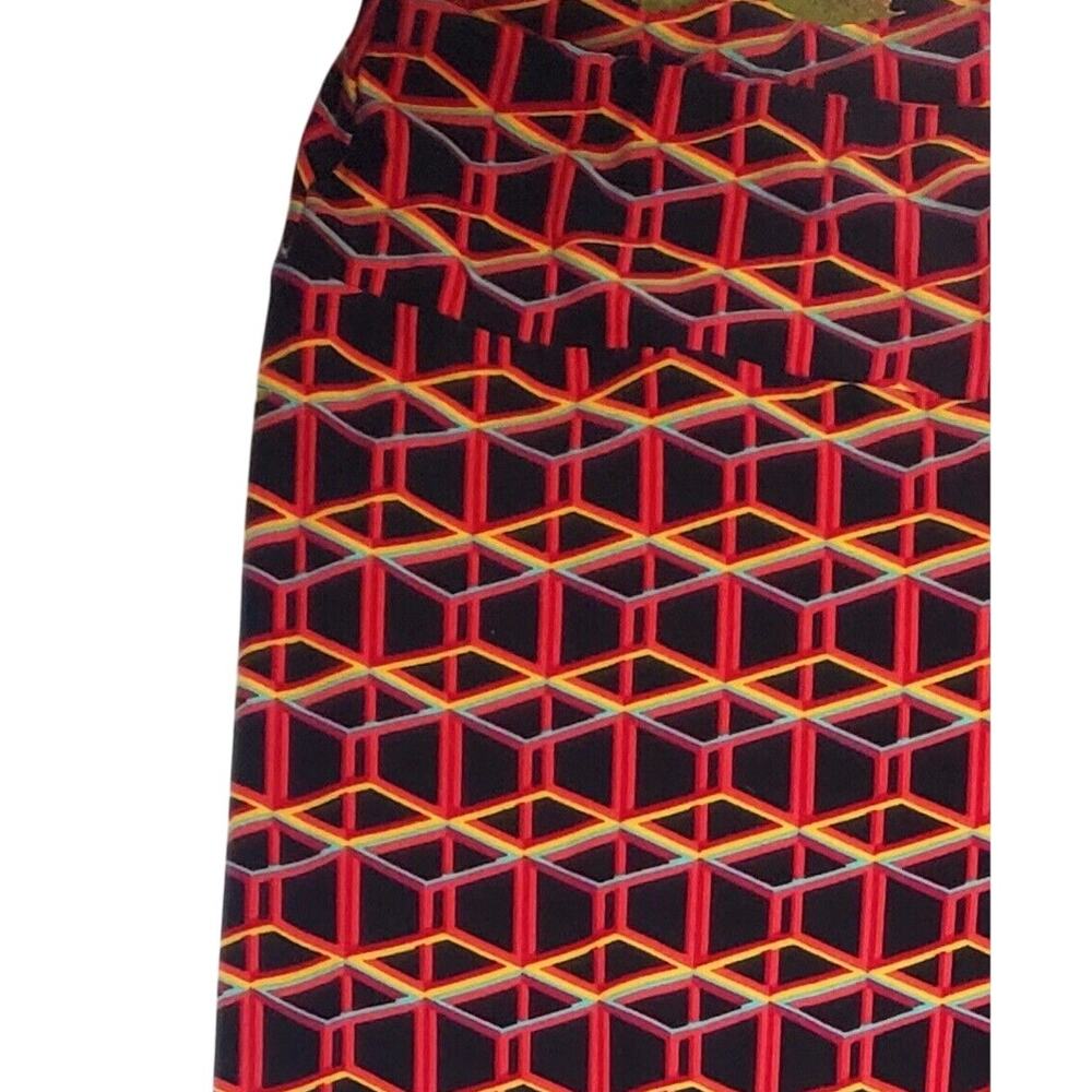 LuLaRoe Leggings TC Tall & Curvy Butter Soft Geometric Print Womens Plus Size